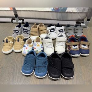 Assorted infant/toddler shoes (10 pairs, including two Stonz shoes!)